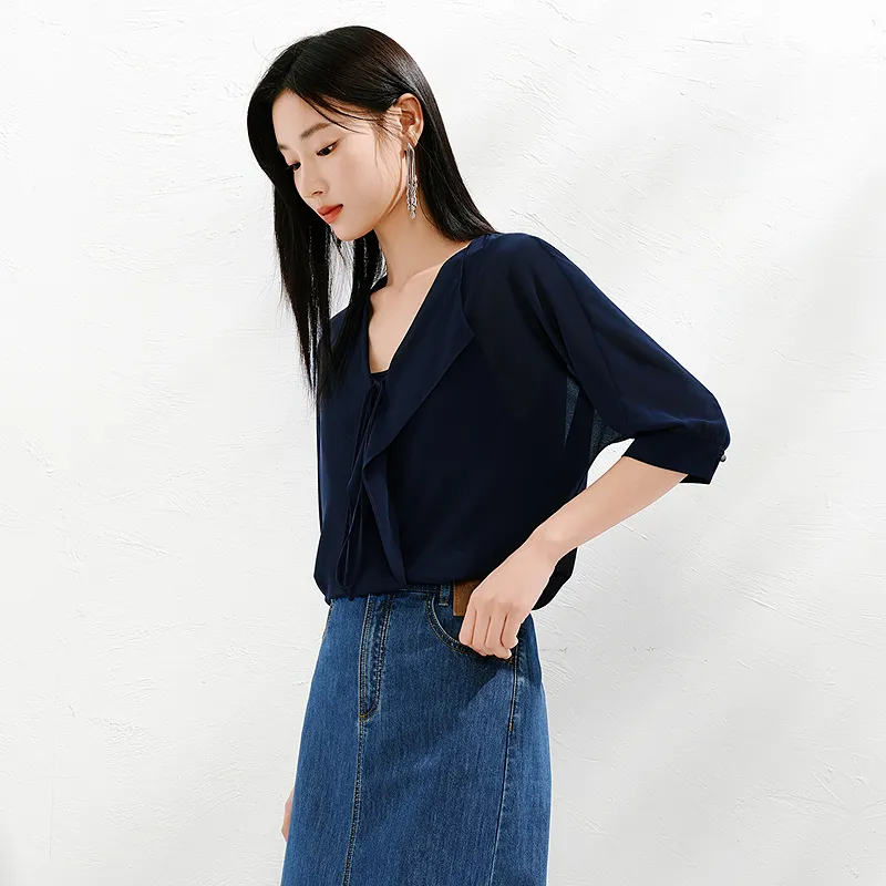 JZ. ANNAKRO Chiffon Shirt Women's-10