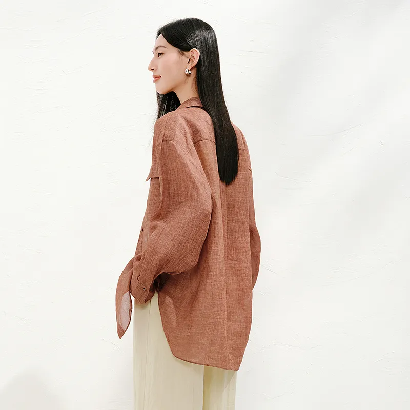 JZ. ANNAKRO Shirt Women's Brown-3