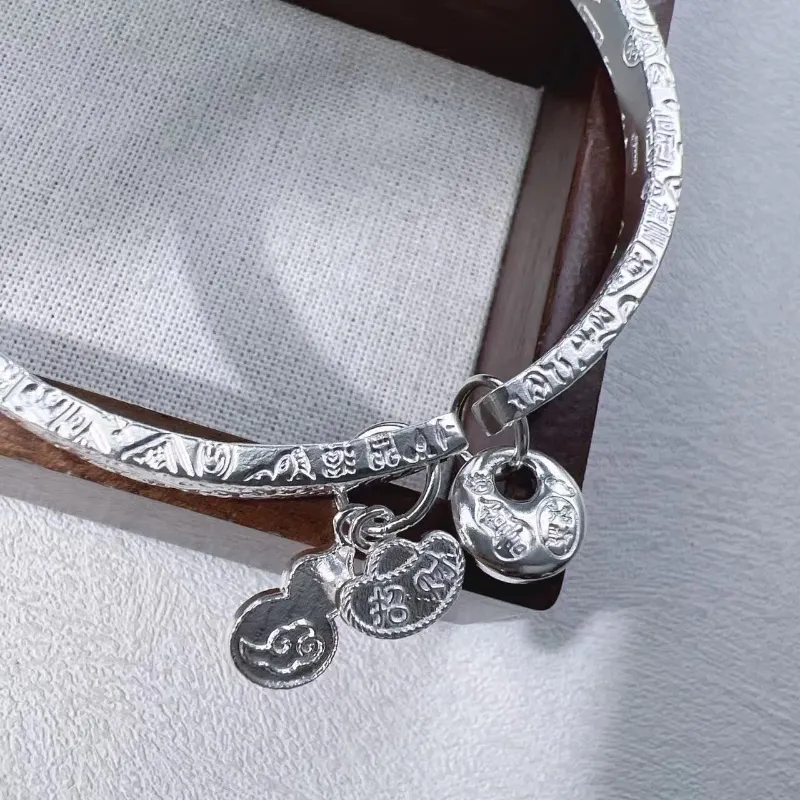 FUYUFU 999 Fine Silver Sterling Silver Bracelets Unisex-3
