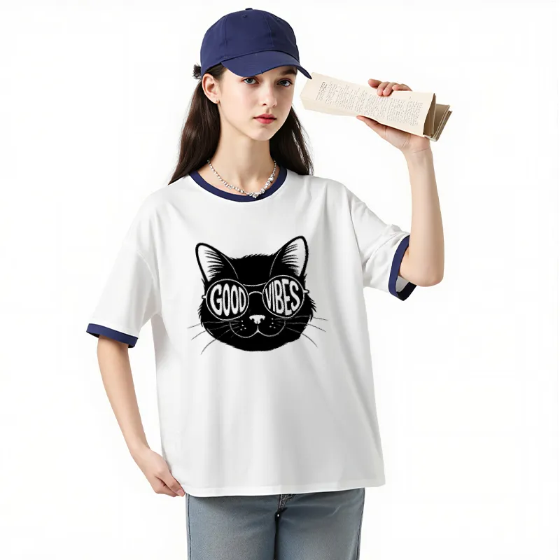 FAIRWHALE Drop Shoulder Sleeve T Shirt Women's-6