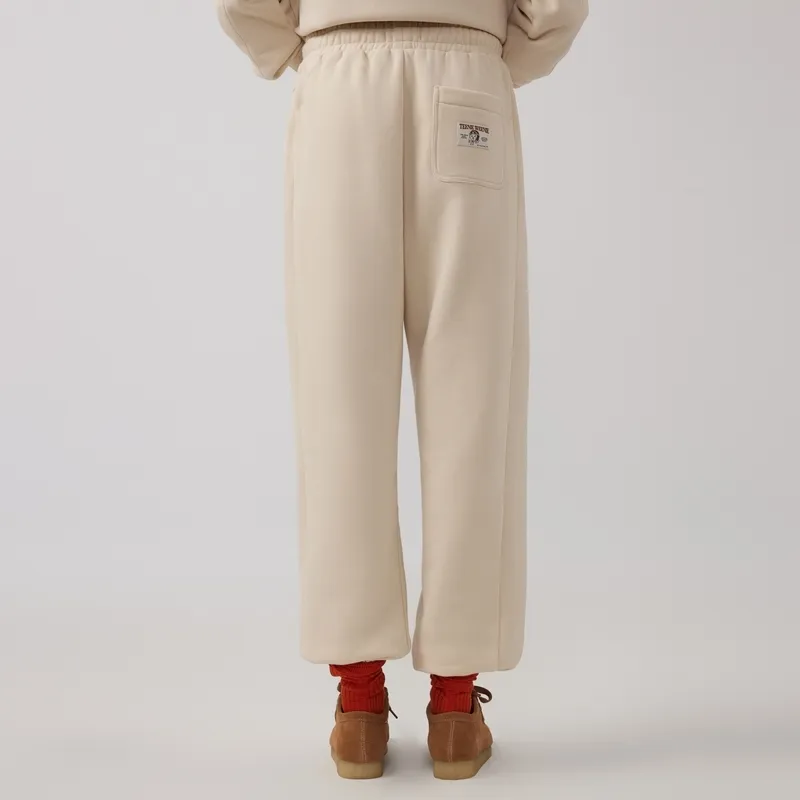 Teenie Weenie Knitted Sweatpants Women's Light Khaki-6