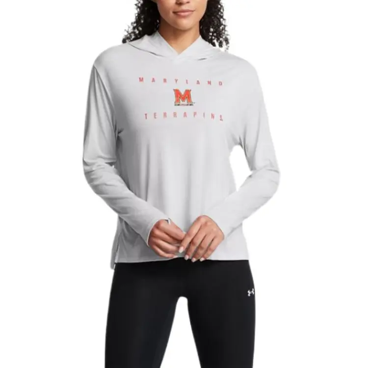 Under Armour BreezyCollegiate Sweatshirt Women's Light Gray-2