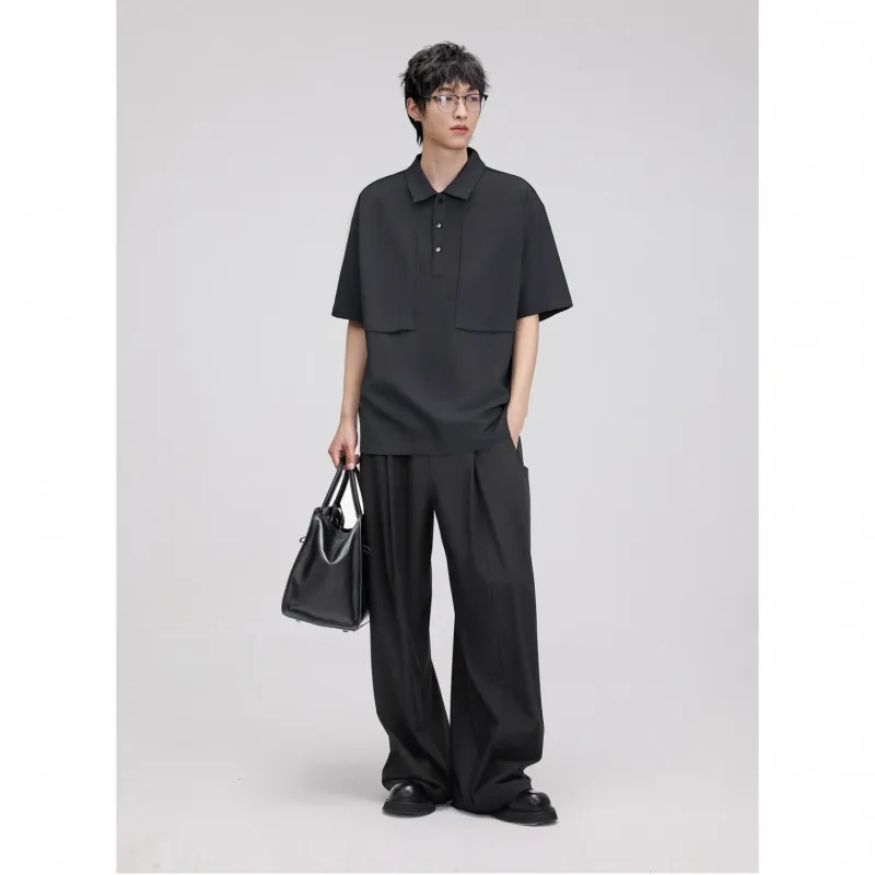 HERBEL Polo Shirts Men Black-3