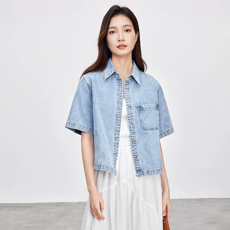 SENTUBILA Denim Jackets Women's-12