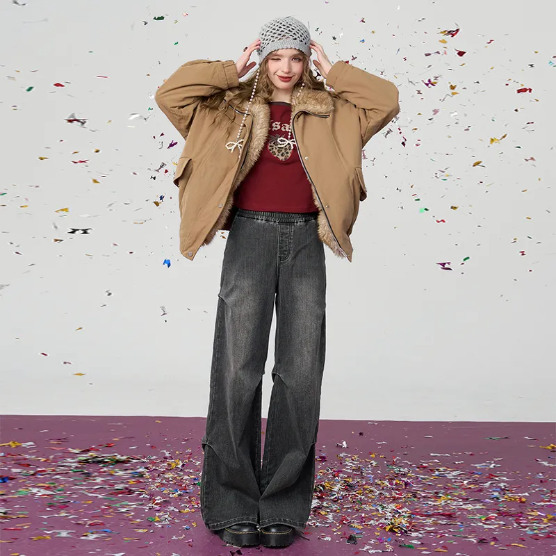 ELF SACK Jeans Women's Smoke Gray-4