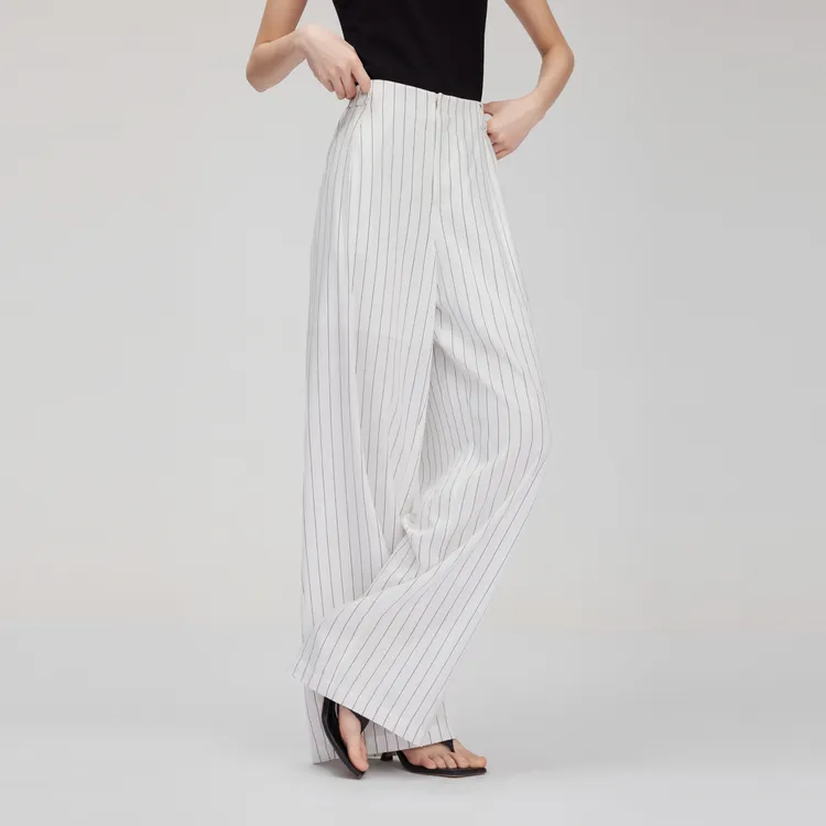 ELLE Casual Pants Women's White-4