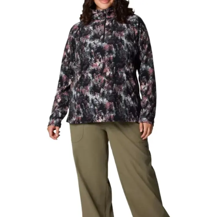 Columbia Glacial Print Half Zip Pullover - Plus Size Sweatshirt Women's All Over Print-3