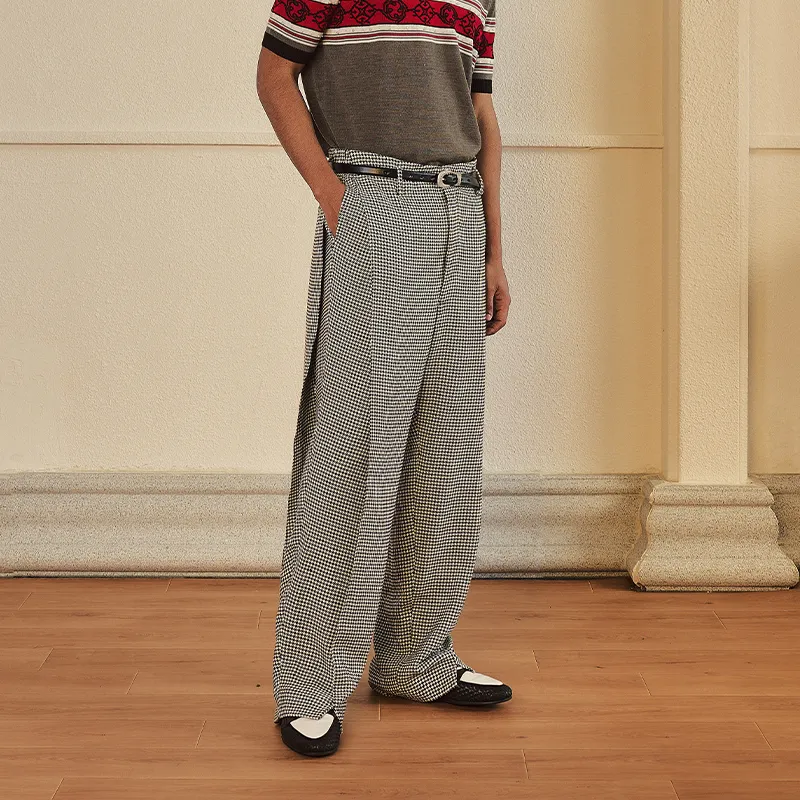GLACIERBOY Suit Trouser Unisex Houndstooth-1