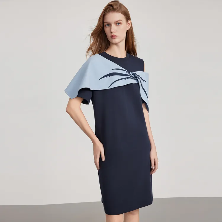 ELLE Short Sleeved Dress Women's-3