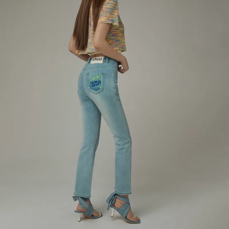 CHUU Jeans Women's Light Denim Blue-2