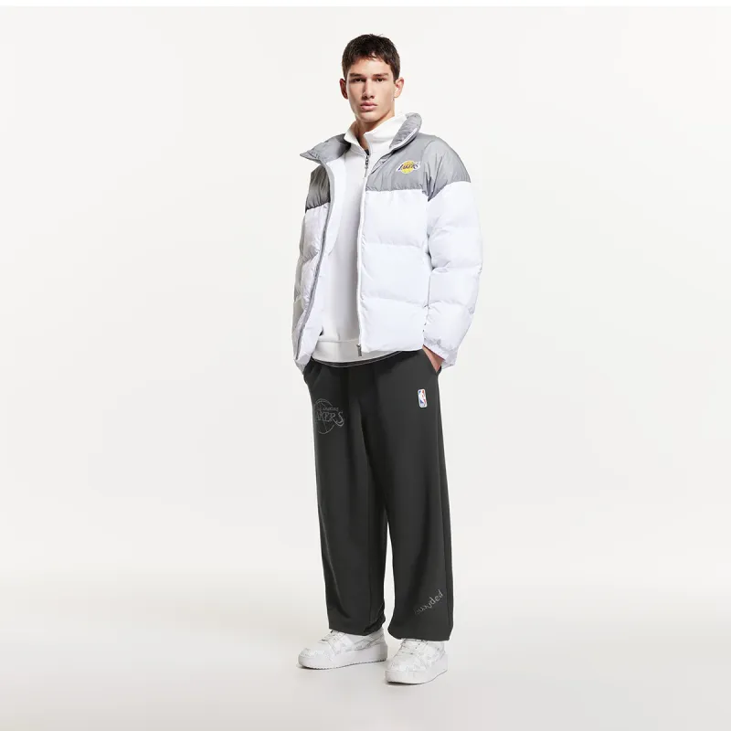 JACK JONES· x NBA Knitted Sports Pants Men's Black Sandy-3