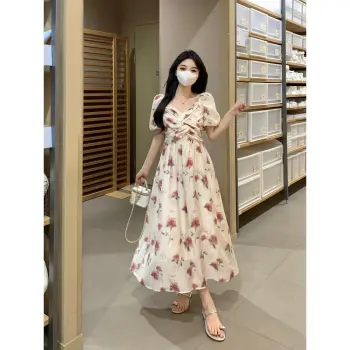 XIANSINIAO Short Sleeved Dress Women's