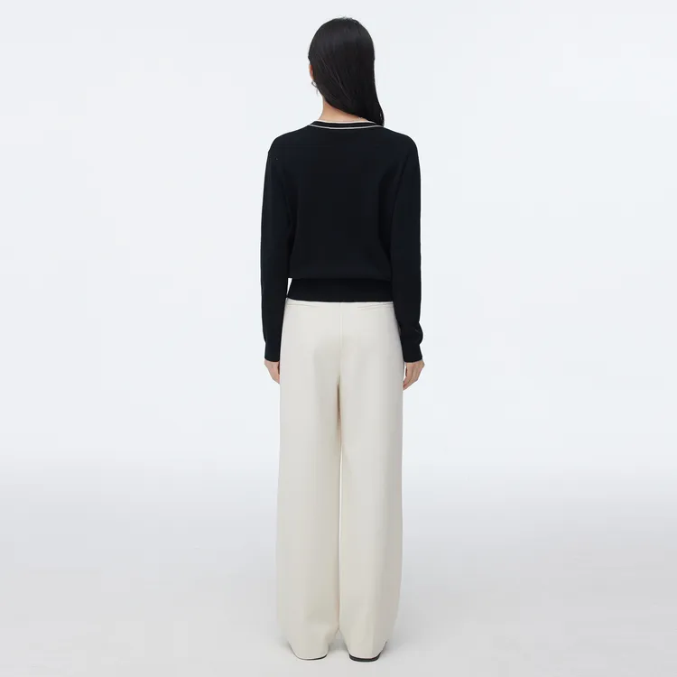 SHUIYUNJIAN Casual Pants Women's Ivory White-5