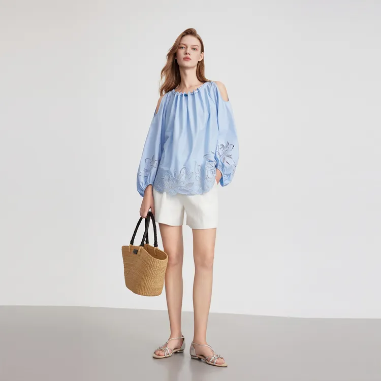 ELLE Shirts Women's Blue-6