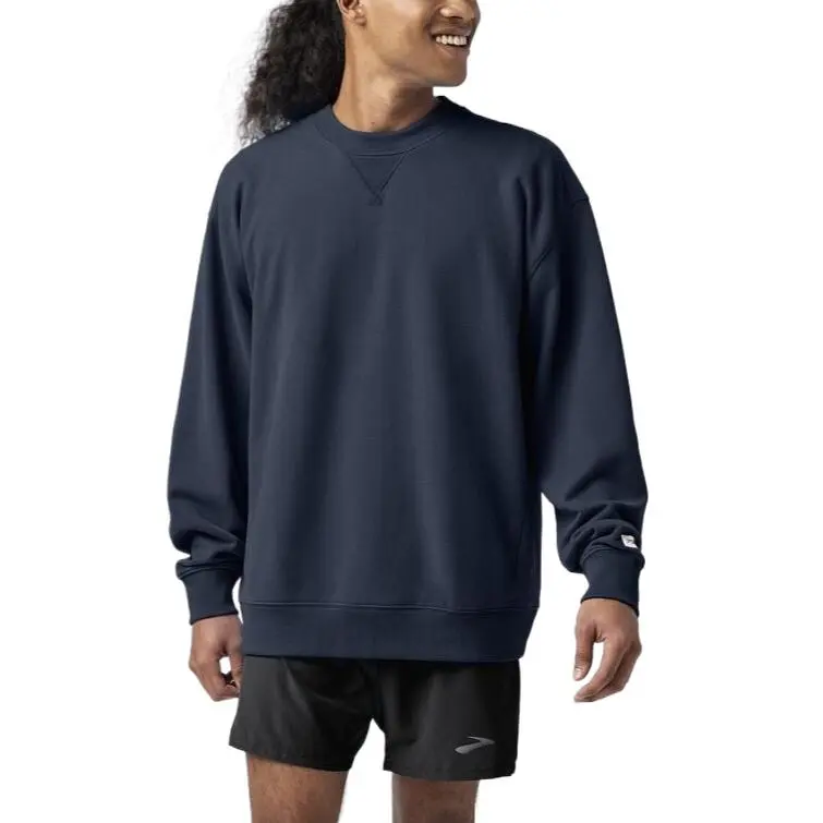 Brooks Sweatshirt Unisex Navy Blue-1