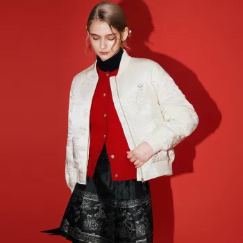 Teenie Weenie x NANJINGYUNJINYANJIUSUO Puffer Jacket Women's Ivory