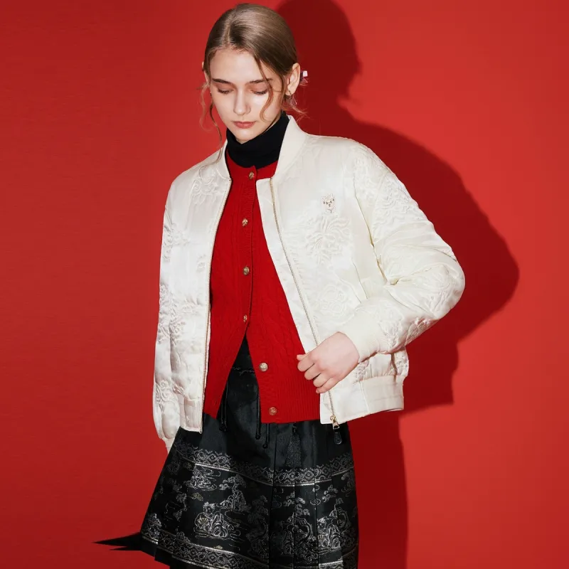 Teenie Weenie x NANJINGYUNJINYANJIUSUO Puffer Jacket Women's Ivory-0