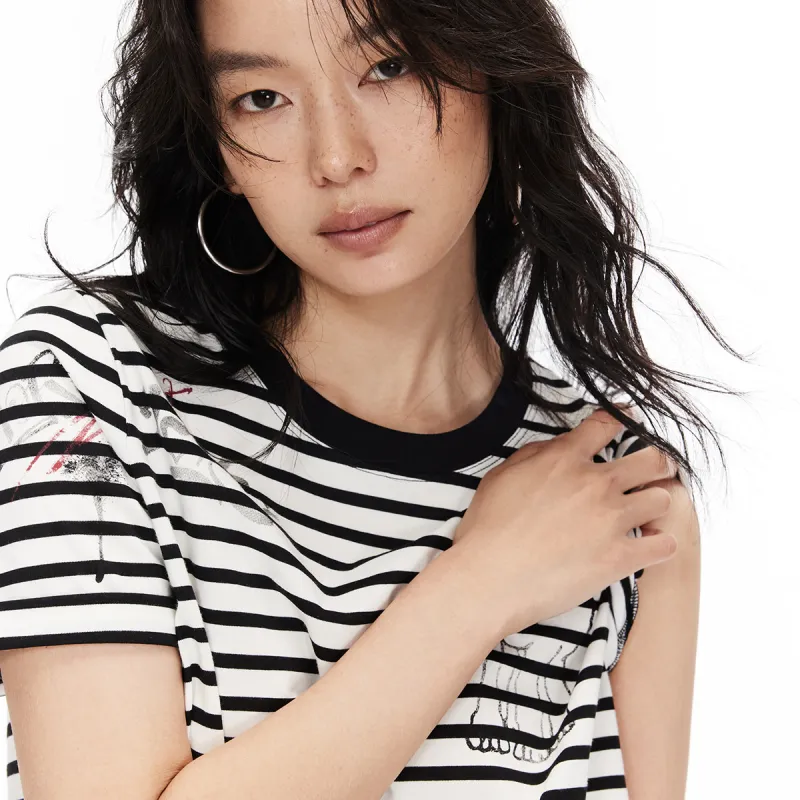 ONLY Set in Sleeve T Shirt Women's-5