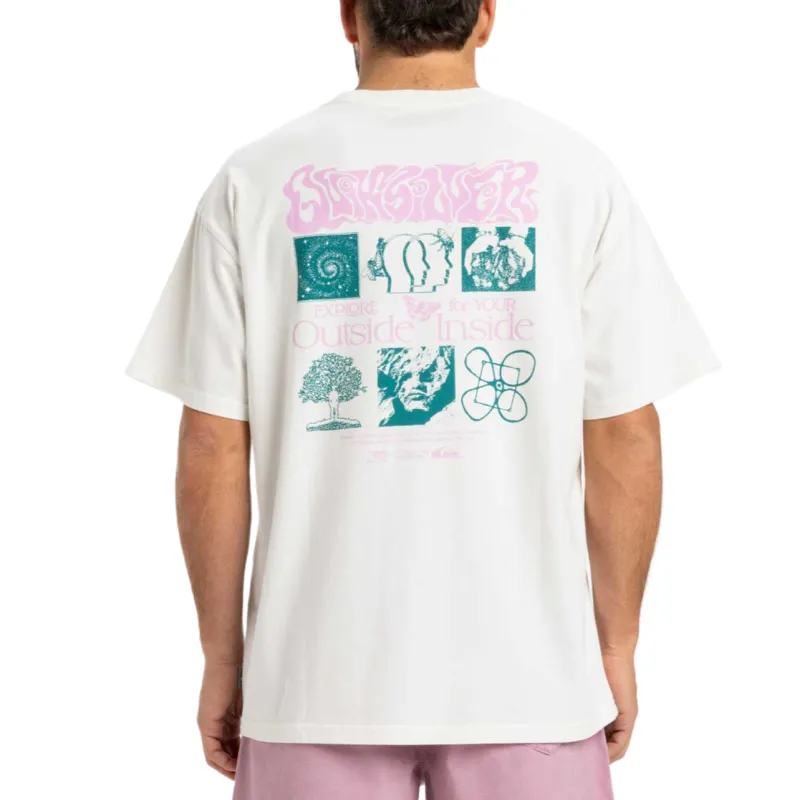 Quiksilver T Shirt Men's Snow White-3