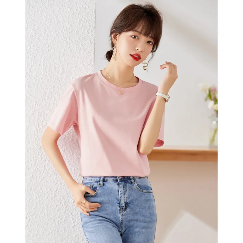Love Elaine Summer Regular T Shirt Women's Loose Fit-4