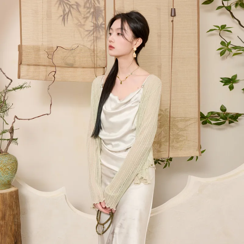 3COLOUR Knitwear Women's Light Gray Green-2