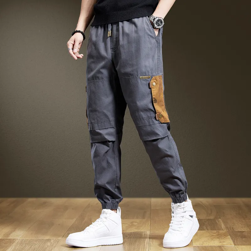PRPK Summer Casual Pants Unisex Gray-2