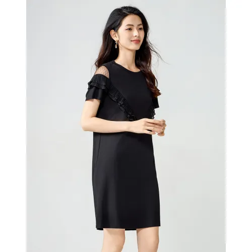 Love Elaine Short Sleeved Dress Women's Black
