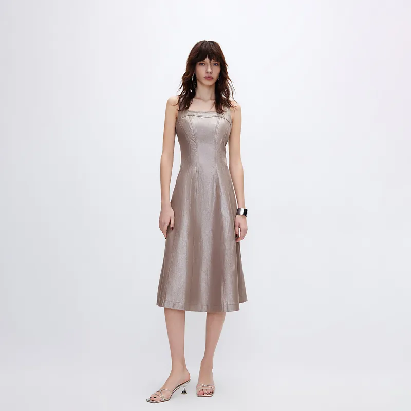 ONLY Slip Dresses Women's C11 Bright Gold-2