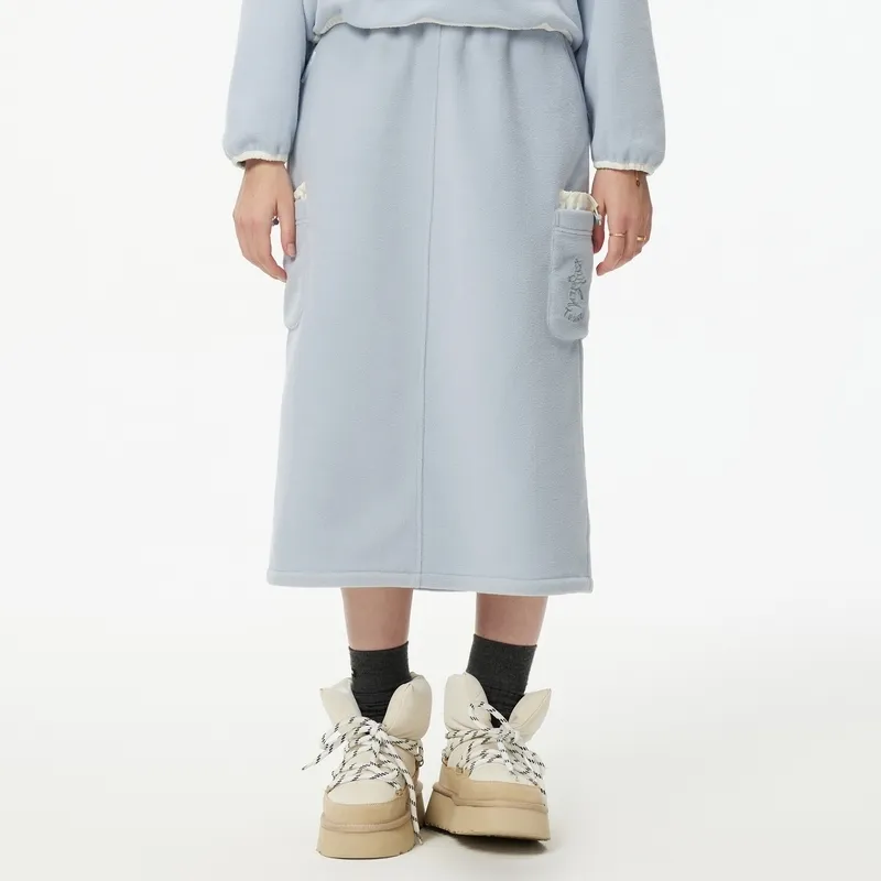 Teenie Weenie Casual Long Skirt Women's Light Blue-6