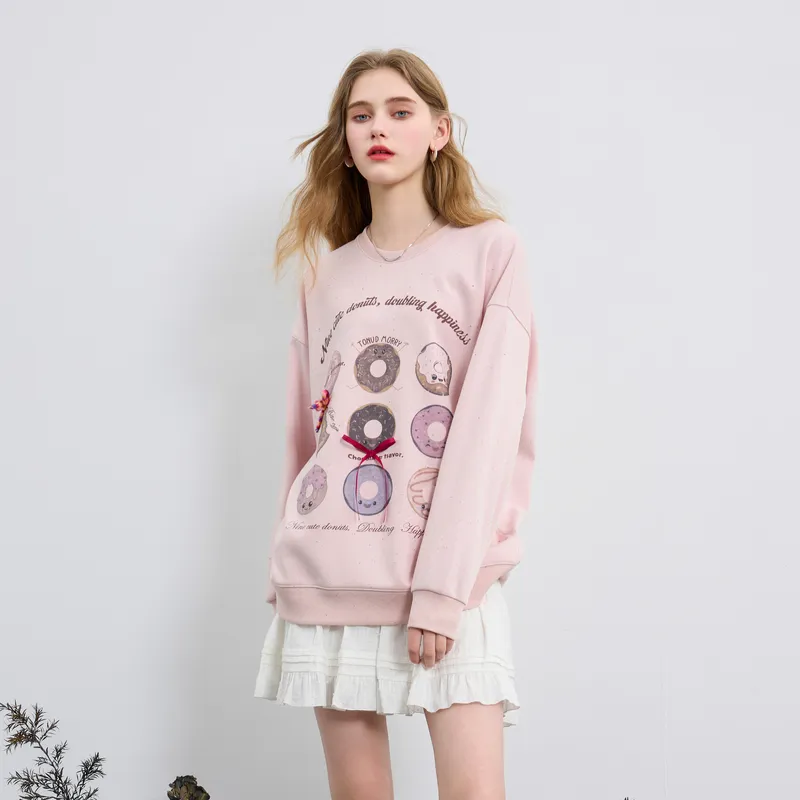 3COLOUR Sweatshirt Women's Cherry Blossom Pink-5