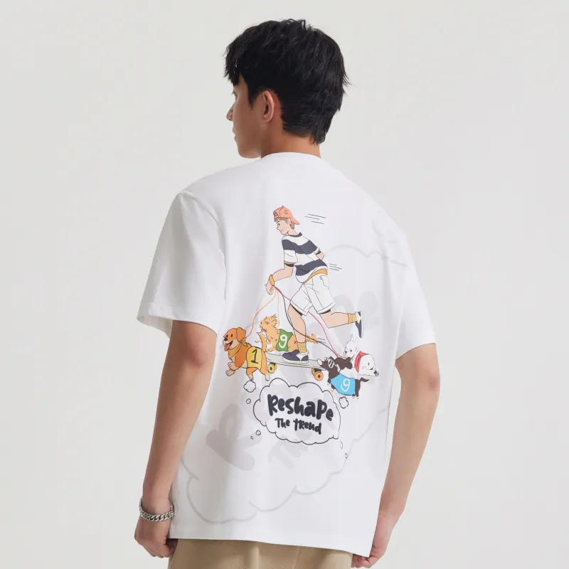 Cabbeen T Shirt Men's Bleached 02-4