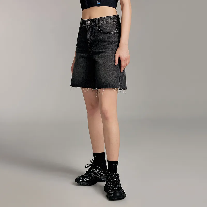 Miss Sixty Denim Shorts Women's Black Gray-4
