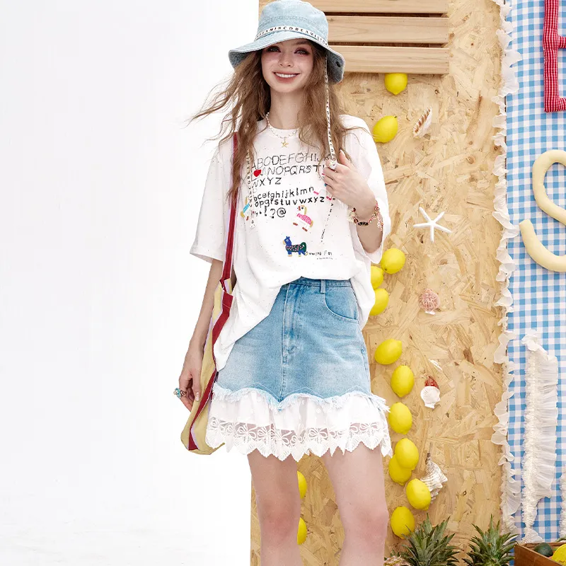 ELF SACK Casual Short Skirts Women's-5