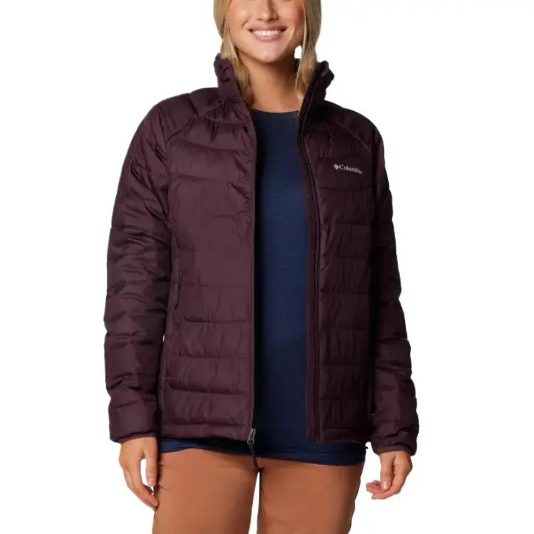 Columbia Powder Lite 2Omni-Heat Omni-Shield Thermarator Jackets Coats Women's Burgundy-3