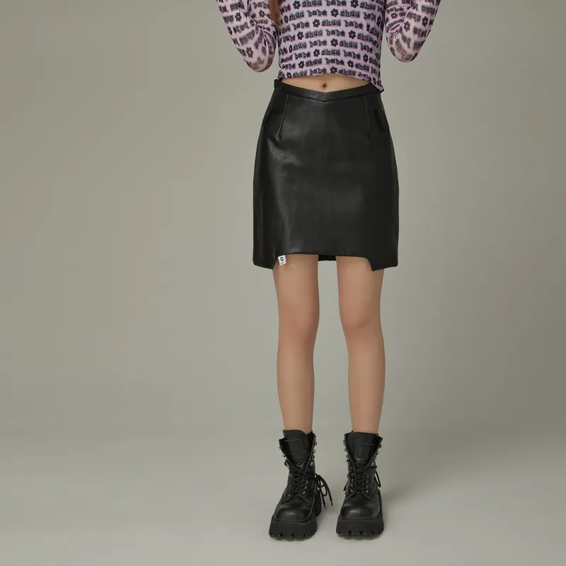 CHUU Casual Short Skirts Women's Black-2