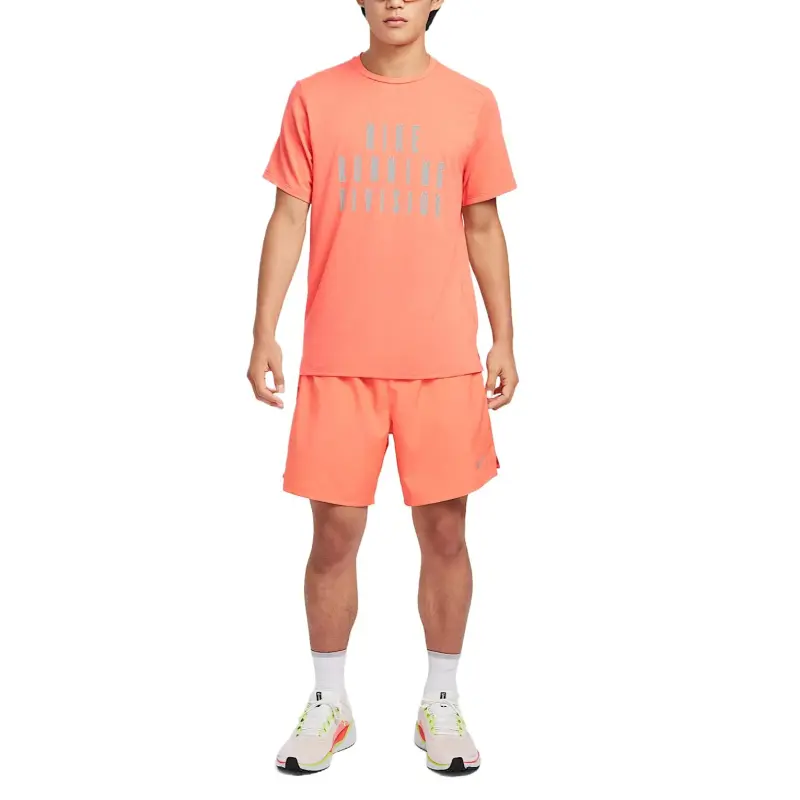 Nike Dri Fit Rise 365 T Shirt Men's Orange-2