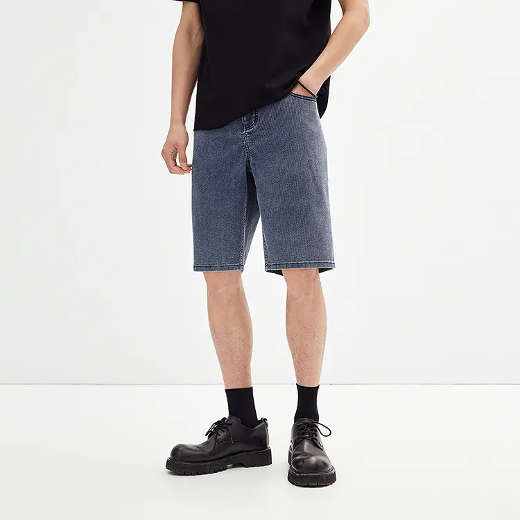 PEACEBIRD MEN Jeans Men Denim Blue Batch 1 Classic Straight Fit-2