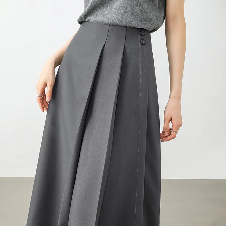 SENTUBILA Casual Long Skirts Women's-2