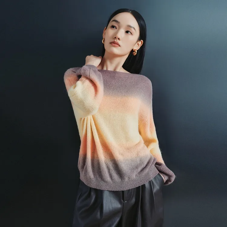 PEACEBIRD Knitwear Women's Salmon, Beige, Orange-3