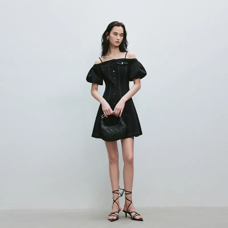 ONLY Slip Dresses Women's J19 Black Denim-3