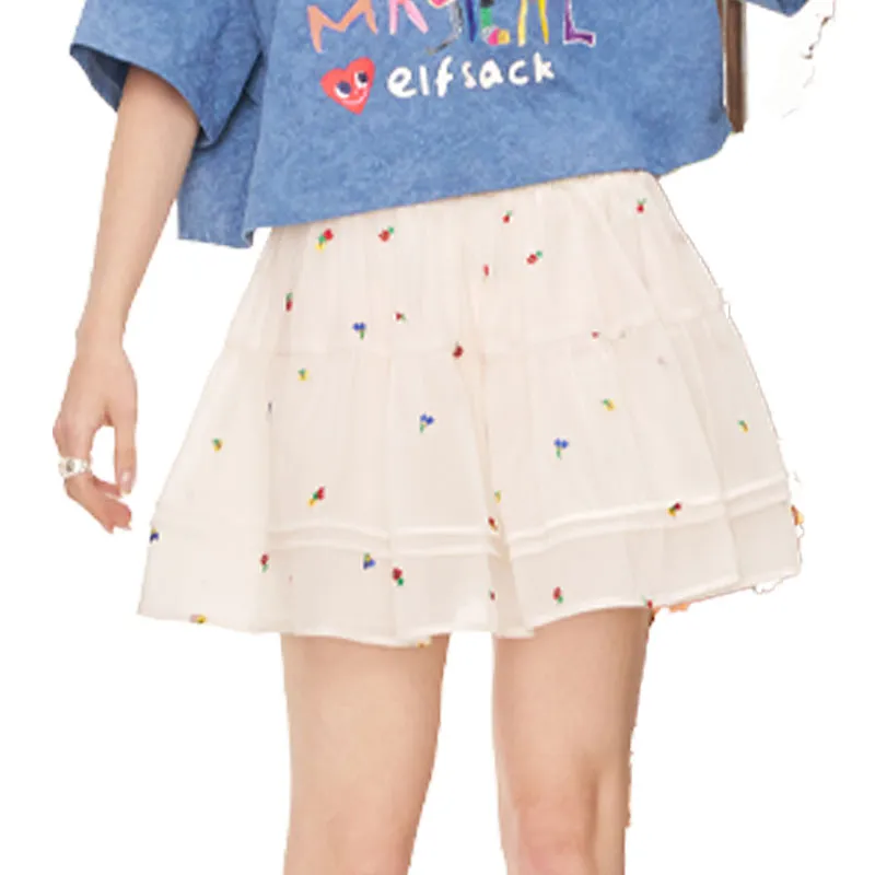 ELF SACK Casual Short Skirts Women's-2