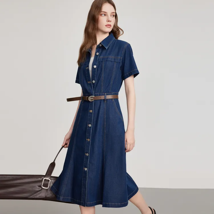 ELLE Short Sleeved Dress Women's-3