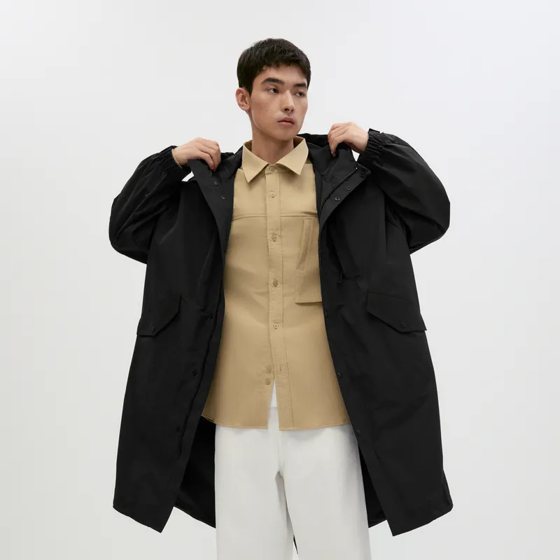 GXG Trench Coats Men Black-2