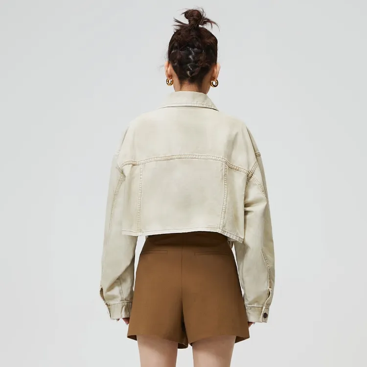 ONLY Cropped Coats Women's-4