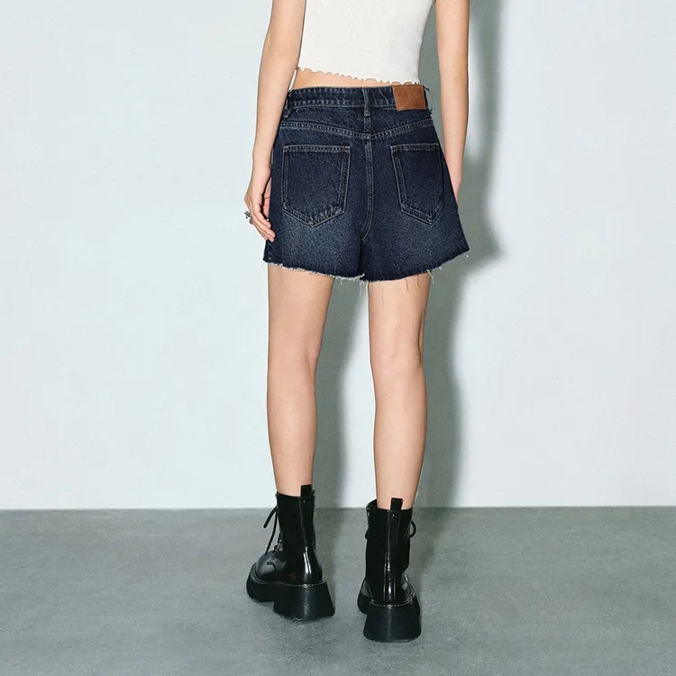 URBAN REVIVO Denim Shorts Women's Blue-3