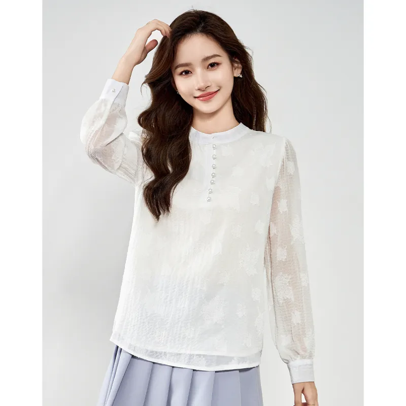 Love Elaine Shirt Women's White-3