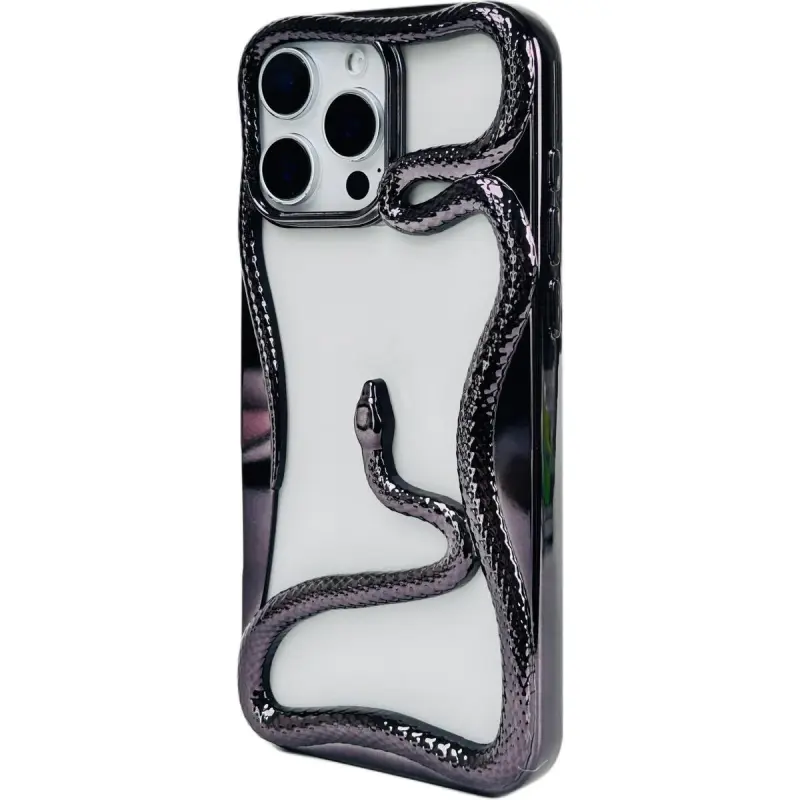 Sopi TPU Material Cut Out Snake Year Limited Phone Cases Compatible With IPhone 16/15 Pro Max/Apple 13/14 Pro/Max-17