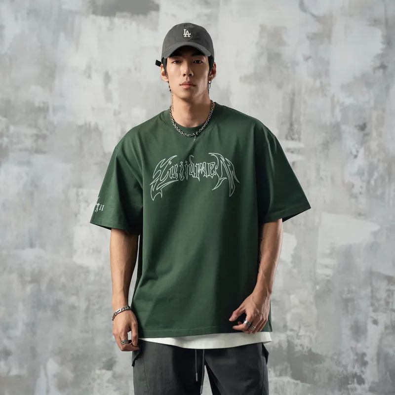 LUJIAMEN T Shirts Unisex Green-2