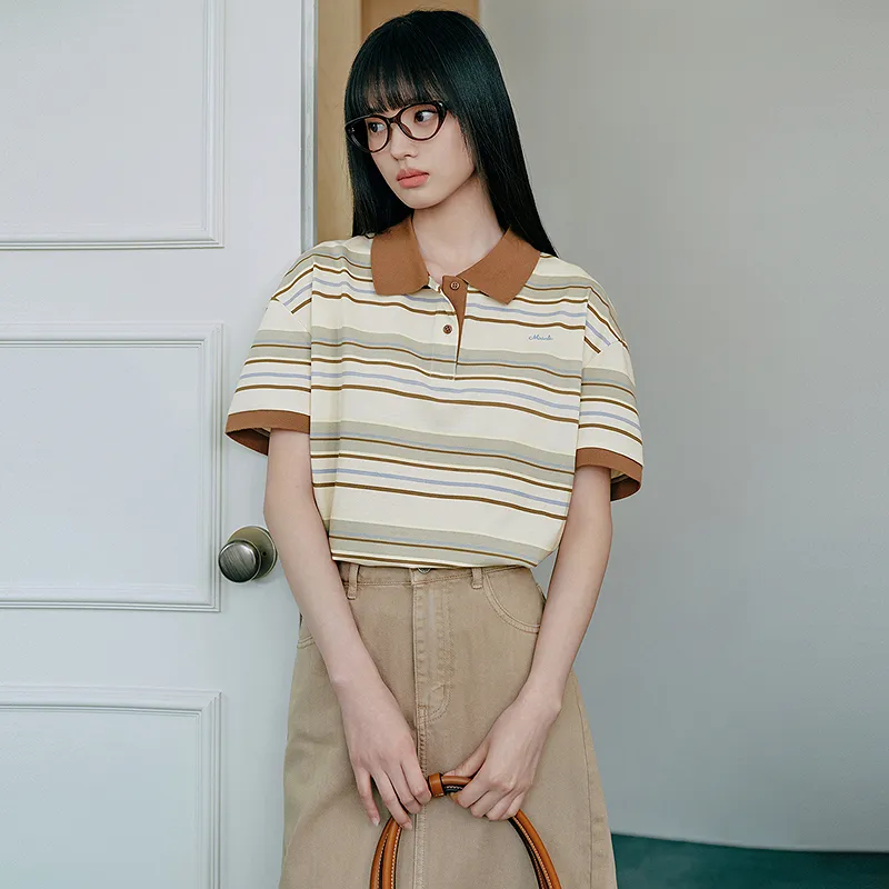 LEDIN Regular T Shirt Women's Almond Oil Yellow In Stock-2
