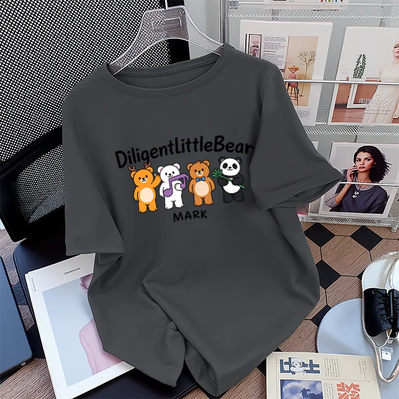 FAIRWHALE Drop Shoulder Sleeve T Shirt Women's-14